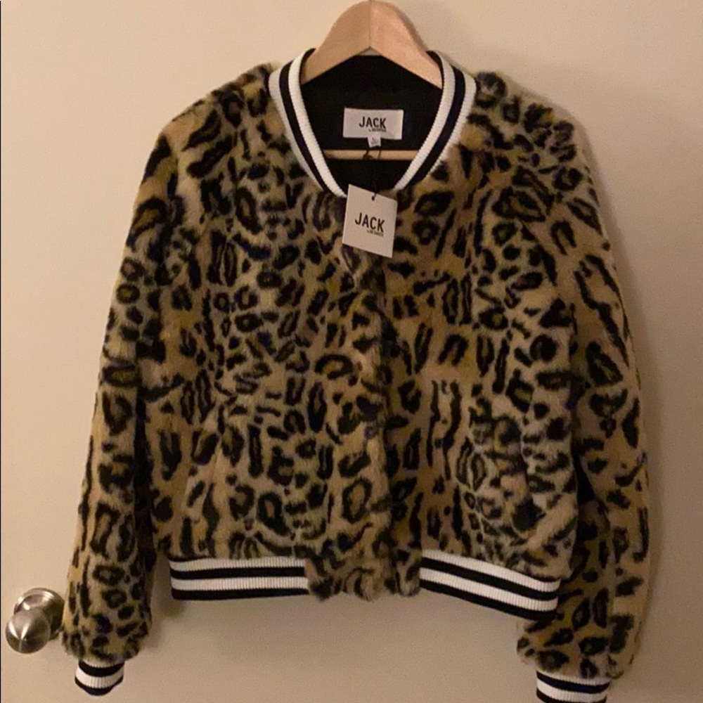 Jack by BB Dakota leopard print jacket L